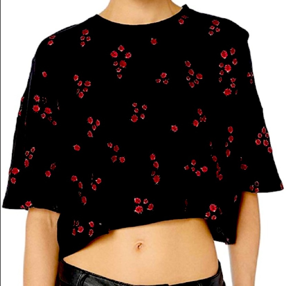 THE KOOPLES ladybird embroidered crop